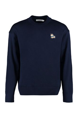 Crew-neck Wool Sweater - Maison Kitsuné - Modalova