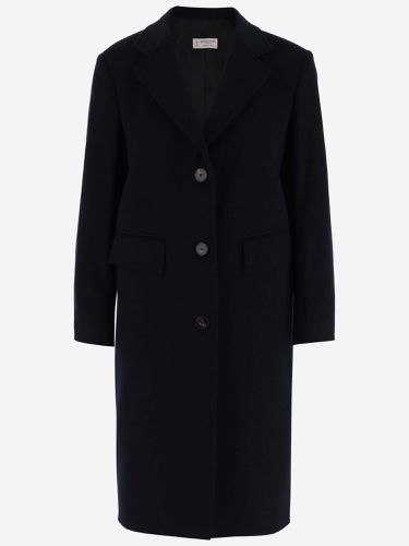 Single-breasted Wool Long Coat - Alberto Biani - Modalova