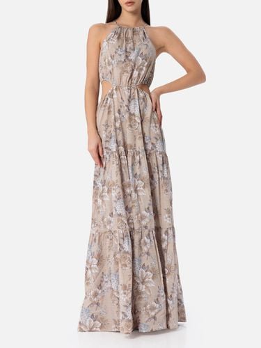 Woman Cut Out Long Dress Kaby With Flower Print - MC2 Saint Barth - Modalova