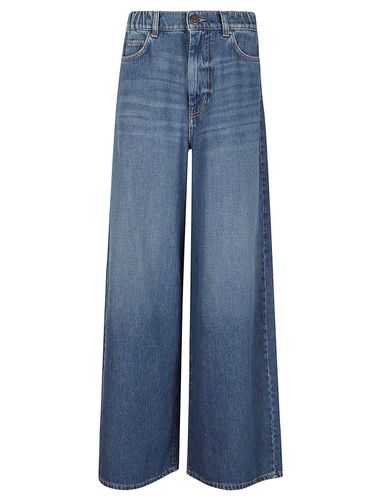 Button Detailed Wide Leg Jeans - Weekend Max Mara - Modalova