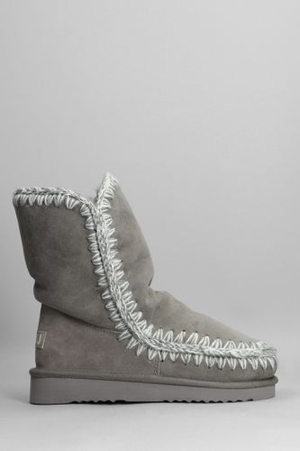 Eskimo 24 Low Heels Ankle Boots In Suede - Mou - Modalova