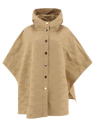 Logo Jacquard High Neck Cape - Max Mara - Modalova