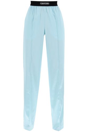 Tom Ford Silk Trousers - Tom Ford - Modalova