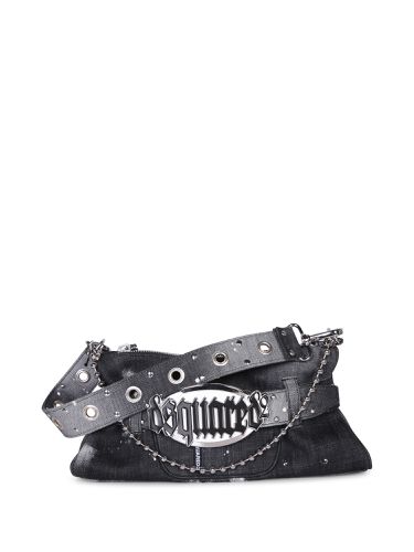 Gothic Washed Denim Shoulder Bag - Dsquared2 - Modalova