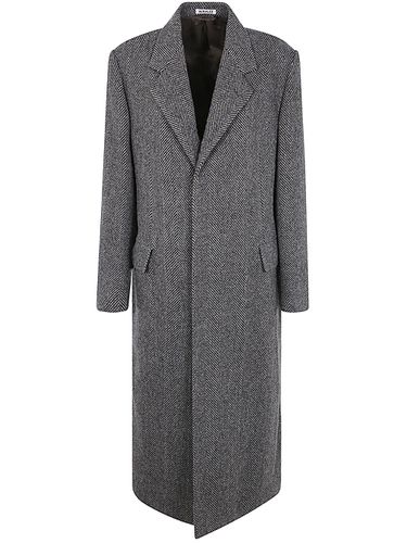 Lama Shetland Wool Tweed Chesterfield Coat - Auralee - Modalova