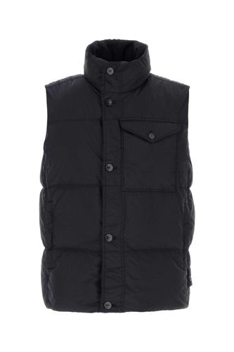 Midnight Blue Nylon Sleeveless Down Jacket - Stone Island - Modalova