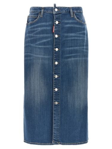 Dsquared2 Denim Long Skirt - Dsquared2 - Modalova