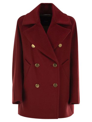 Double-breasted Long-sleeved Coat - Max Mara Atelier - Modalova