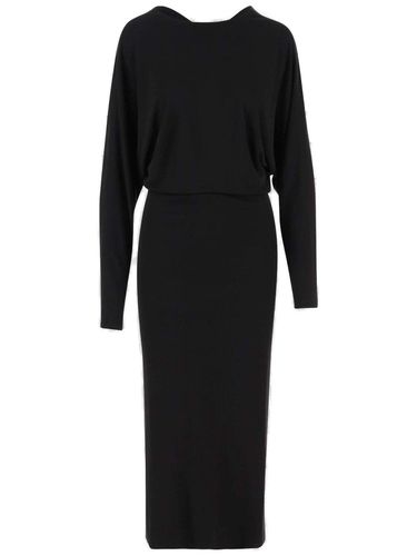 The Trina Long-sleeved Open-back Midi Dress - Khaite - Modalova