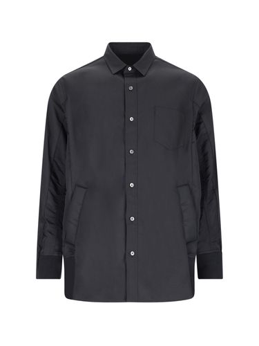 Sacai Nylon Detail Shirt - Sacai - Modalova