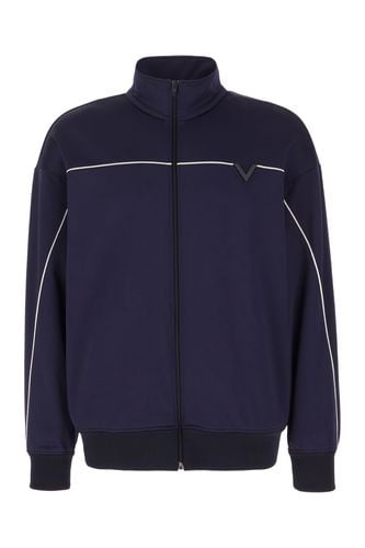 Midnight Blue Nylon Blend Sweatshirt - Valentino Garavani - Modalova