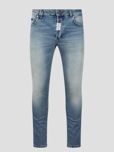 Skinny Fit Denim Trousers - Philipp Plein - Modalova