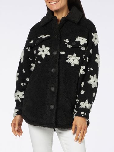 Woman Sherpa Overshirt With Snow Flakes Print - MC2 Saint Barth - Modalova