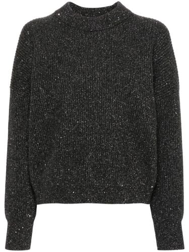 Charcoal Virgin Wool-cashmere Blend Sweater - Peserico - Modalova