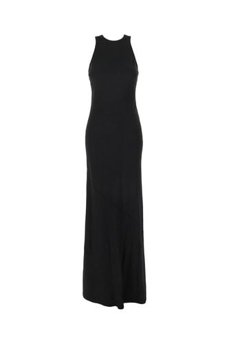 Black Acetate Blend Long Dress - Ami Alexandre Mattiussi - Modalova