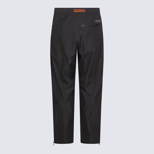 Zegna Blue Cotton Pants - Zegna - Modalova