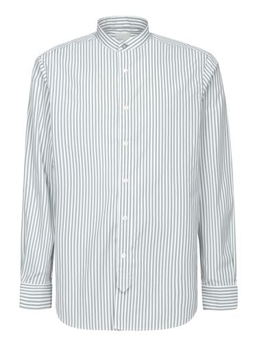 Green Striped Mandarin Collar Shirt - Paul Smith - Modalova