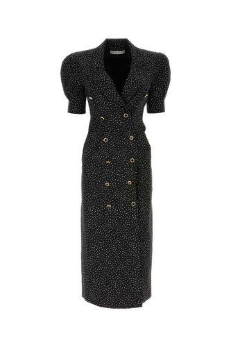 Alessandra Rich Black Silk Dress - Alessandra Rich - Modalova