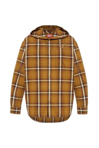 Diesel S-dewny-hood-a Checked Shirt - Diesel - Modalova