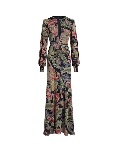 Multicoloured Printed Silk Long Dress - Etro - Modalova