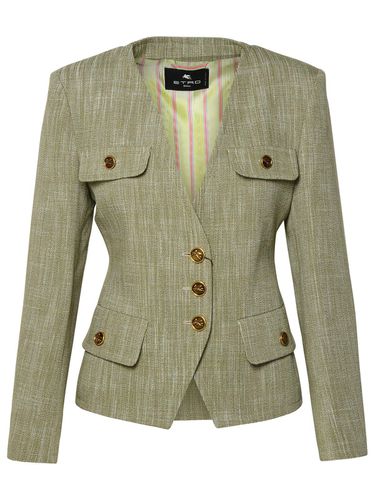 Etro V-neck Single-breasted Jacket - Etro - Modalova