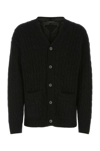 Wool Blend Oversize Cardigan - Prada - Modalova