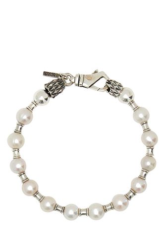 Pearls And Silver 925 Bracelet - Emanuele Bicocchi - Modalova