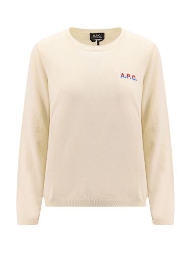 A. P.C. Logo Crew Neck Sweater - A.P.C. - Modalova