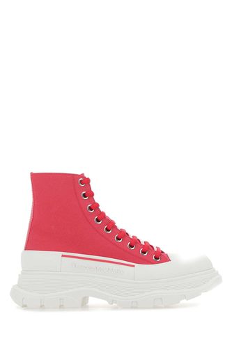 Fuchsia Canvas Tread Slick Sneakers - Alexander McQueen - Modalova