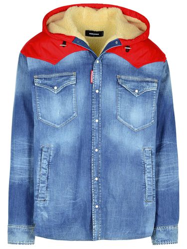 Dsquared2 Blue Cotton Jacket - Dsquared2 - Modalova