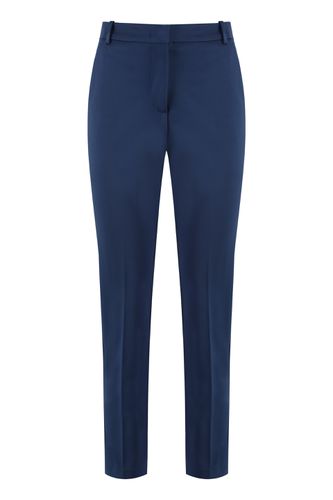 Slim Fit Plain Cropped Trousers - Pinko - Modalova