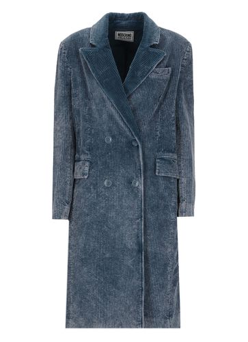 Moschino Ribbed Velvet Coat - Moschino - Modalova