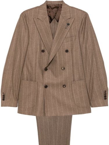 Light Cashmere Pinstripe Suit - Lardini - Modalova