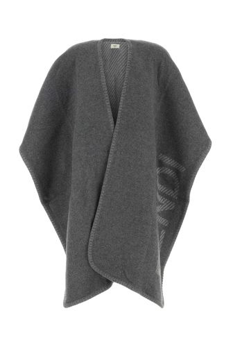 Fendi Dark Grey Wool Blend Cape - Fendi - Modalova