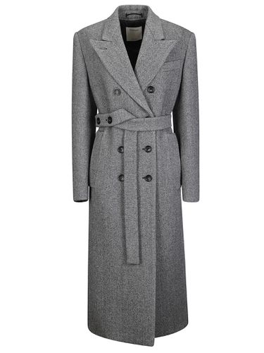 Double-breasted Belted Coat - SportMax - Modalova