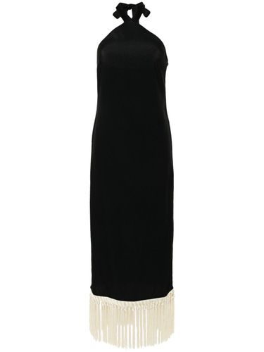 Fringed Detail Sleeveless Long Dress - Taller Marmo - Modalova