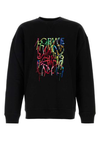 Loewe Black Cotton Sweatshirt - Loewe - Modalova