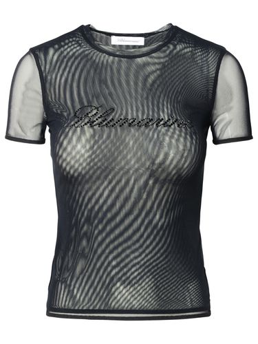 Blumarine Black Nylon Blend T-shirt - Blumarine - Modalova