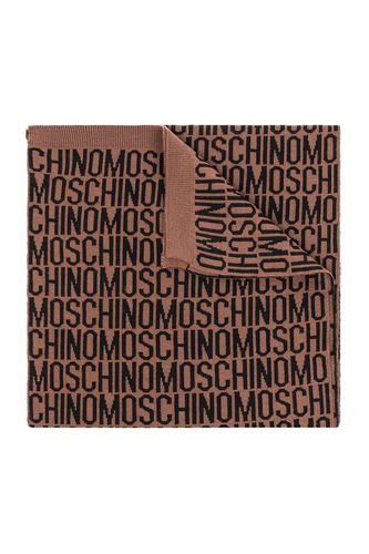 Logo Intarsia Knitted Scarf - Moschino - Modalova