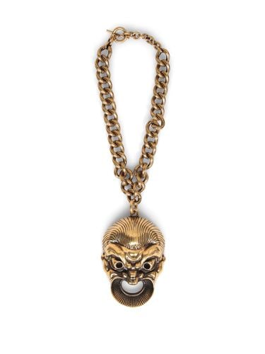 Etro Gold Theater Mask Necklace - Etro - Modalova