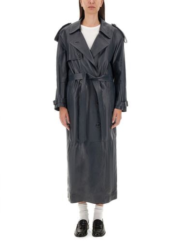 Leather Trench Coat - Salvatore Santoro - Modalova