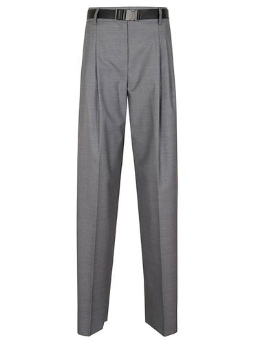 Belted Straight Leg Trousers - Max Mara Studio - Modalova