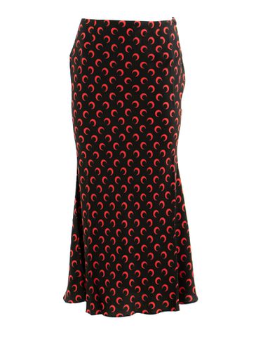 Viscose Moon Print All Over Red Skirt - Marine Serre - Modalova