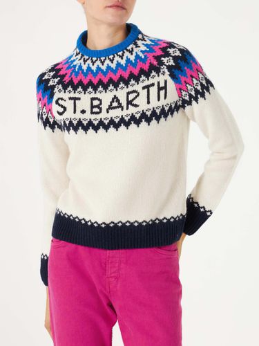 Woman Crewneck Nordic Jacquard Sweater - MC2 Saint Barth - Modalova