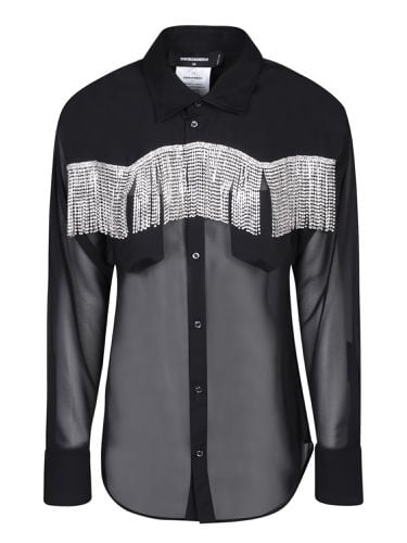 Fringed Long-sleeved Shirt - Dsquared2 - Modalova