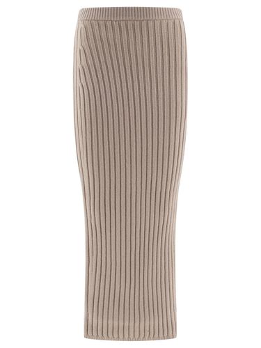 Seta High-waisted Ribbed Knit Skirt - Max Mara - Modalova