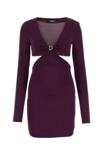 Plum Viscose Mini Dress Dsquared2 - Dsquared2 - Modalova