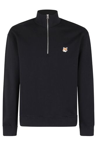 Fox Head Patch Comfort Half Zip Sweatshirt - Maison Kitsuné - Modalova