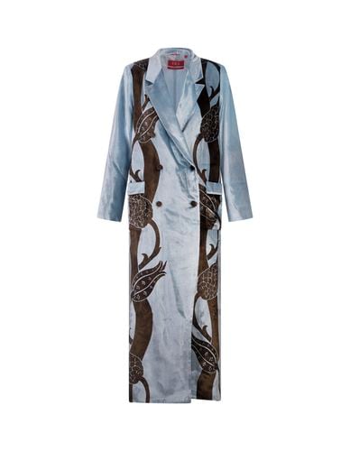 Light Proto Long Coat With Venetian Decorated Stripes - For Restless Sleepers - Modalova