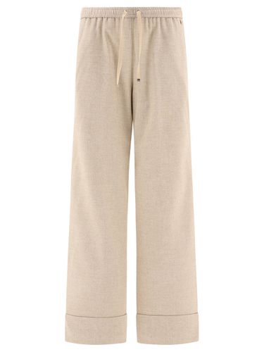 Herno Flannel Effect Trousers - Herno - Modalova